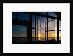 Sunset Reflected on Windows by Anonymous