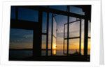 Sunset Reflected on Windows by Anonymous