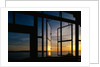 Sunset Reflected on Windows by Anonymous