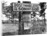 Signs along Highway by Anonymous