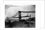 Manhattan Bridge Under Construction, 1909 by Anonymous