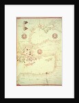 Vellum Chart of Eastern Mediterranean by Oliva