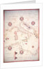 Vellum Chart of Italy and Central Mediterranean by Oliva