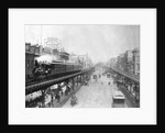 Elevated Trains in Manhattan's Bowery by Anonymous