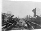 Elevated Trains in Manhattan's Bowery by Anonymous