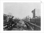 Elevated Trains in Manhattan's Bowery by Anonymous