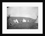 Atsina Camp Scene by Edward S. Curtis