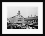 Carts and Wagons in Front of Faneuil Hall by Anonymous