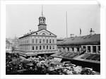 Carts and Wagons in Front of Faneuil Hall by Anonymous