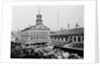 Carts and Wagons in Front of Faneuil Hall by Anonymous