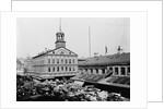 Carts and Wagons in Front of Faneuil Hall by Anonymous