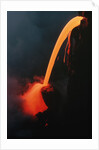 Lava Tube Pouring into the Ocean by Anonymous
