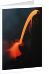 Lava Tube Pouring into the Ocean by Anonymous