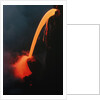 Lava Tube Pouring into the Ocean by Anonymous