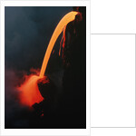 Lava Tube Pouring into the Ocean by Anonymous