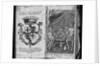 Coat of Arms of Colleredo-Meinz and Wallese Family and Three Men With New Drinks From Their Country of Origin by Anonymous