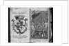Coat of Arms of Colleredo-Meinz and Wallese Family and Three Men With New Drinks From Their Country of Origin by Anonymous