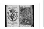 Coat of Arms of Colleredo-Meinz and Wallese Family and Three Men With New Drinks From Their Country of Origin by Anonymous