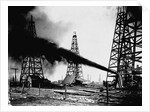 Oil Gushing from Spindletop Hill in Beaumont, Texas by Anonymous