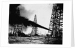 Oil Gushing from Spindletop Hill in Beaumont, Texas by Anonymous