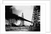 Oil Gushing from Spindletop Hill in Beaumont, Texas by Anonymous