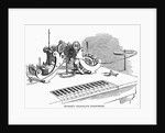 Hughes' Telegraph Instrument Wood Engr. Harper's Weekly, 1858 by Anonymous