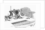 Hughes' Telegraph Instrument Wood Engr. Harper's Weekly, 1858 by Anonymous