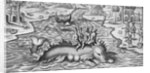 King and his Advisers Riding on the Back of a sea Monster by Anonymous