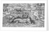 King and his Advisers Riding on the Back of a sea Monster by Anonymous