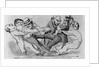 Political Cartoon Enttitled, "Rebel Enlistment-A'Willing Voluteer.'" Shows man Being Forced, 1862 by Anonymous