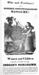 Native American Using a Tomahawk on a Women and Child by Anonymous