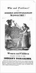 Native American Using a Tomahawk on a Women and Child by Anonymous