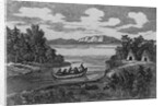 Native Americans Rowing a Conoe With White Prisoners by Anonymous