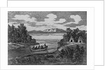 Native Americans Rowing a Conoe With White Prisoners by Anonymous