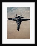 Modified NASA F-18 in Flight by Anonymous