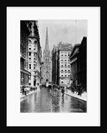 Wall Street and Trinity Church Spire, New York by Anonymous