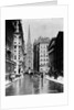 Wall Street and Trinity Church Spire, New York by Anonymous