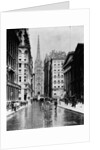 Wall Street and Trinity Church Spire, New York by Anonymous