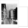 Wall Street and Trinity Church Spire, New York by Anonymous