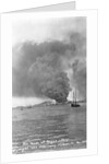 Thick Smoke Billows From Burning Oil Tanks by Anonymous