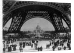 Visitors Strolling Around the Eiffel Tower by Anonymous