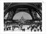Visitors Strolling Around the Eiffel Tower by Anonymous