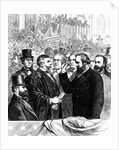 Wood Engraving Our New President Taking the Oath by Anonymous