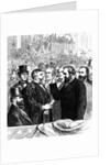 Wood Engraving Our New President Taking the Oath by Anonymous