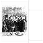 Wood Engraving Our New President Taking the Oath by Anonymous