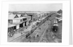Overview of Town and Railroad Tracks by Anonymous