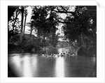 Civil War Soldiers Bathing in a River by Anonymous