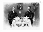 Booker T. Washington Dines With President Roosevelt by Anonymous