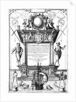Title Page Engraved by Theodor de Bry From The Mariners Mirrour by Anonymous