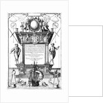 Title Page Engraved by Theodor de Bry From The Mariners Mirrour by Anonymous